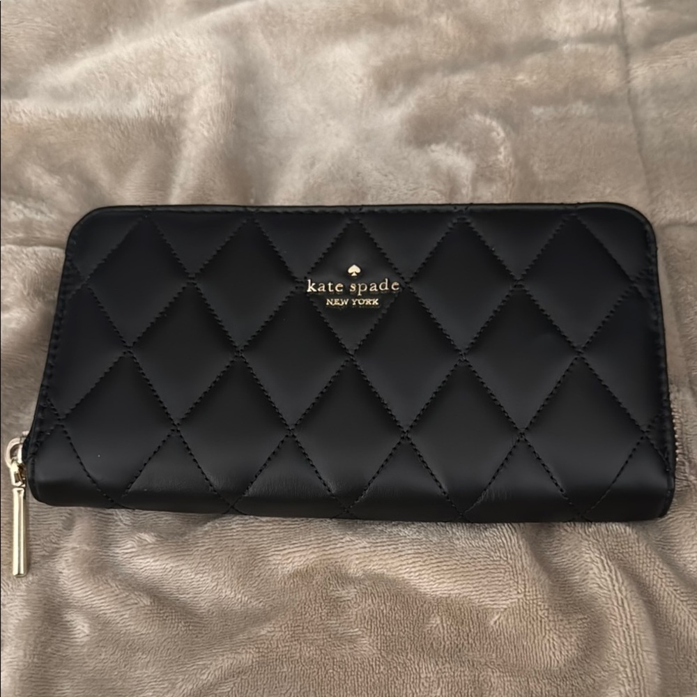 Kate Spade Black Quilted Wallet
